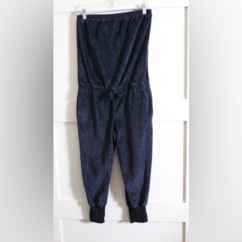 Marc Jacobs Velour Navy  Romper Onesie Top Pants one piece